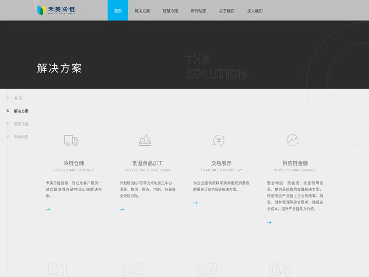 冷链仓储-低温食品加工-交易展示-供应链金融-禾美冷链