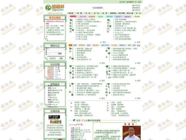 胡杨林社区欢迎您-论坛-文坛-个人文集-日记-日记本-聊斋（聊天室）