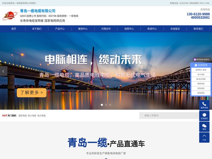 国标电缆_耐火电缆_电力电缆_屏蔽电缆-青岛一缆电缆有限公司