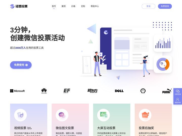 微信投票活动制作神器 - 一键生成微信投票活动！ - 诺想投票
