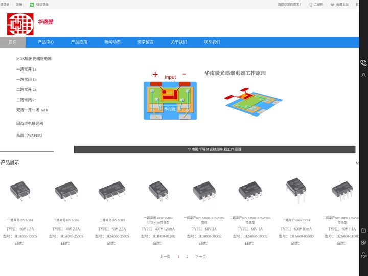 光耦继电器|国产光耦继电器|国产光耦-华南微半导体