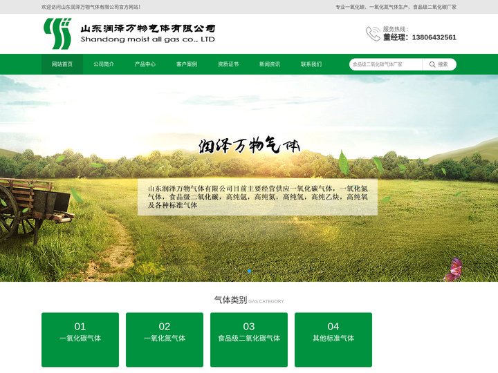 一氧化碳_一氧化氮_食品级二氧化碳厂家-山东润泽万物气体有限公司