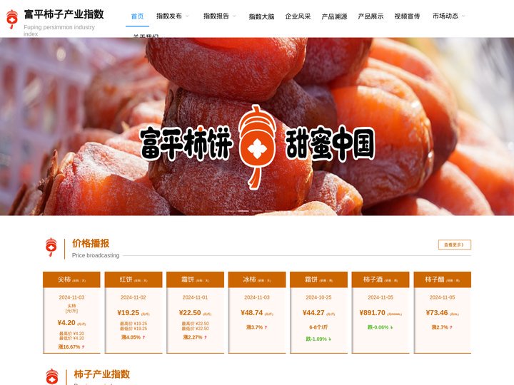 中国·陕西富平柿子产业指数
