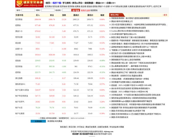 纸金通官方网站(纸黄金交易通) - 提供纸黄金纸白银铂金钯金T+D及账户原油、天然气等行情报价