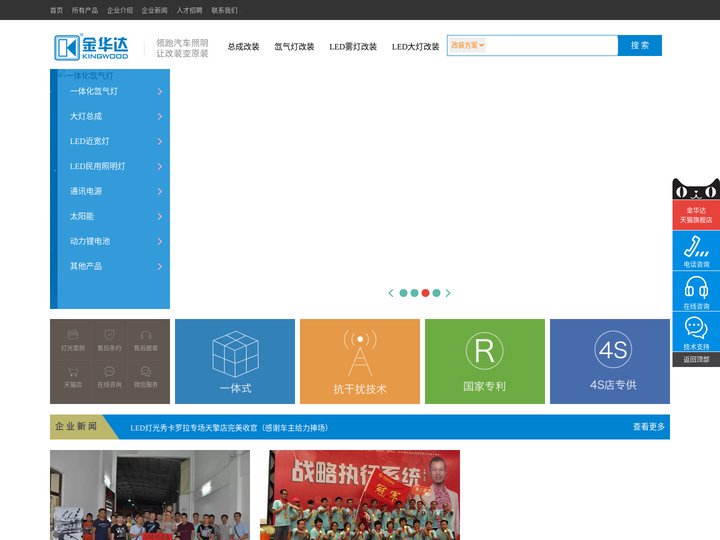 金华达-领跑汽车照明，让改装变原装！