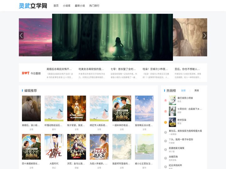 最新热门小说推荐_好看小说排行榜 - 灵武文学网