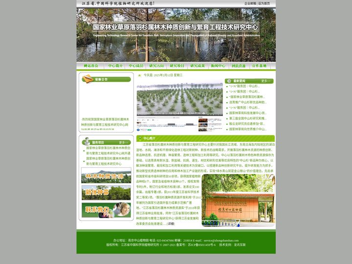 中山杉研究网_江苏省落羽杉属树木种植创新与繁育工程研究中心