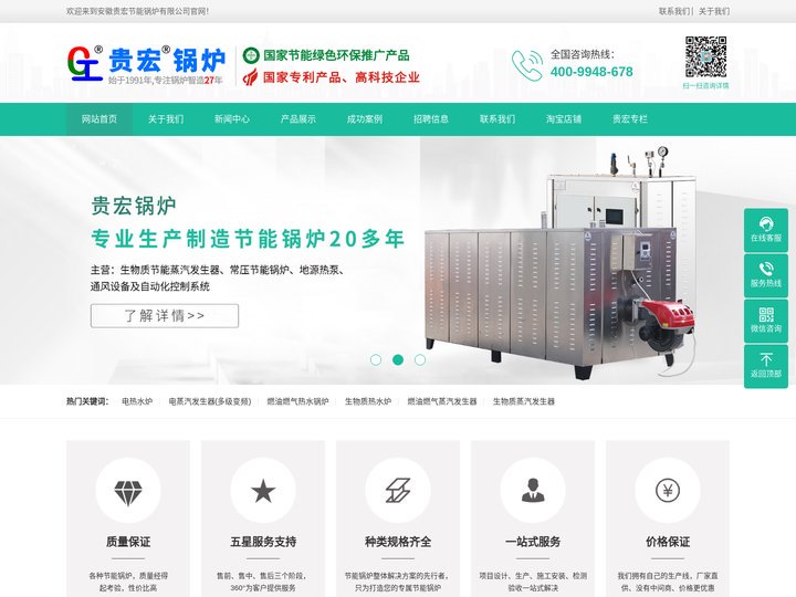 蒸汽发生器-安徽贵宏节能锅炉有限公司-厂家直销
