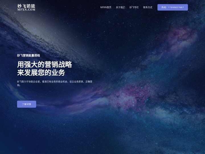 洛阳品牌营销咨询-网络营销推广培训-妙飞销能
