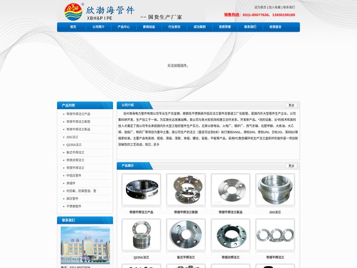 带颈平焊法兰-带颈对焊法兰-板式平焊法兰-沧州渤海电力管件有限公司