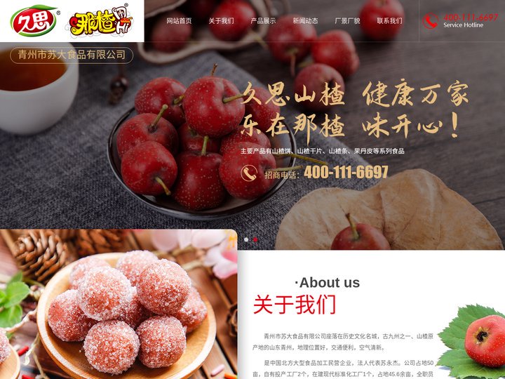 青州市苏大食品有限公司-山楂片和果丹皮及山楂条厂家