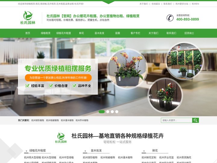 杭州绿植租赁|杭州花卉租摆|杭州办公室植物租赁|杭州绿植花卉批发|绿化养护|杭州甲醛检测治理|除甲醛-杜氏环境