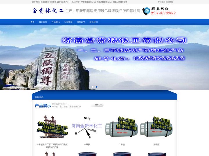 一二三甲胺甲醇溶液_一二三甲胺乙醇溶液_一二三甲胺2M四氢呋喃-济南金贵林化工有限公司