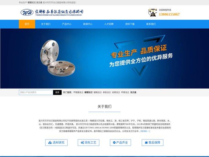 碳钢法兰,法兰盖生产厂家公司-宜兴市万华法兰锻造有限公司