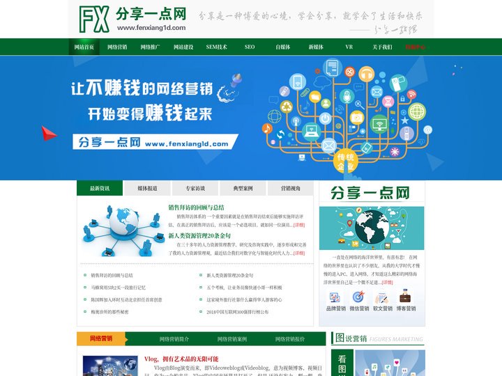 网络营销_SEO_SEM_新媒体_自媒体_网络营销策划_分享一点网
