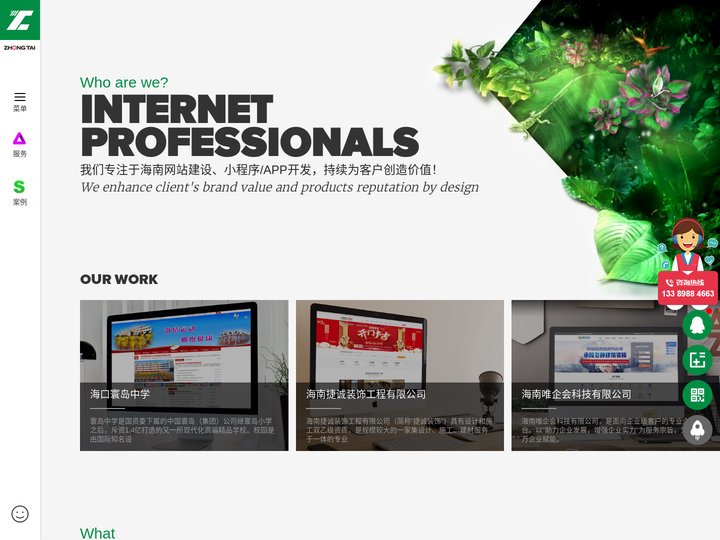 海口网站建设公司_海南网站制作/小程序开发_商城系统开发_网站设计「中泰科技」