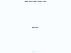 瑞术多源可信身份电子签名服务云平台