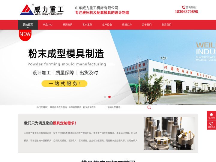 模具厂家_锚杆托盘模具_不锈钢水箱冲压模具_粉末成型模具-山东威力重工