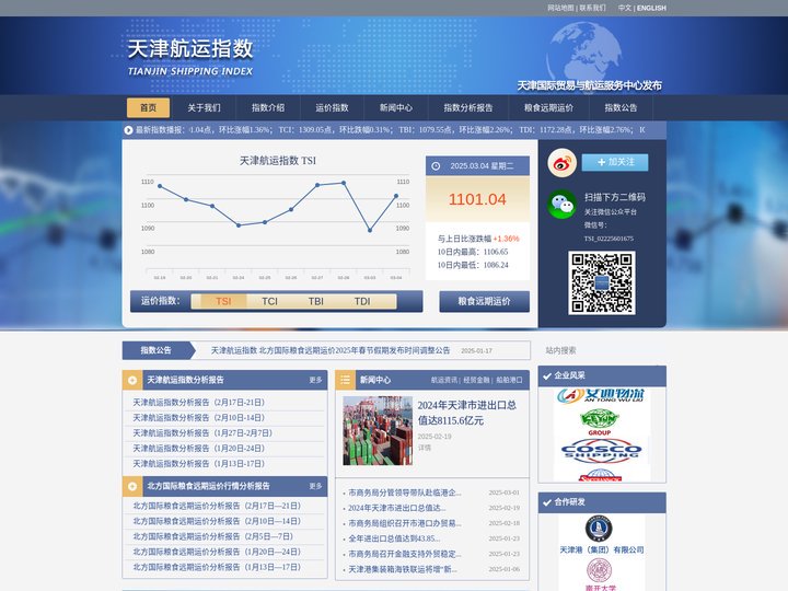 天津航运指数