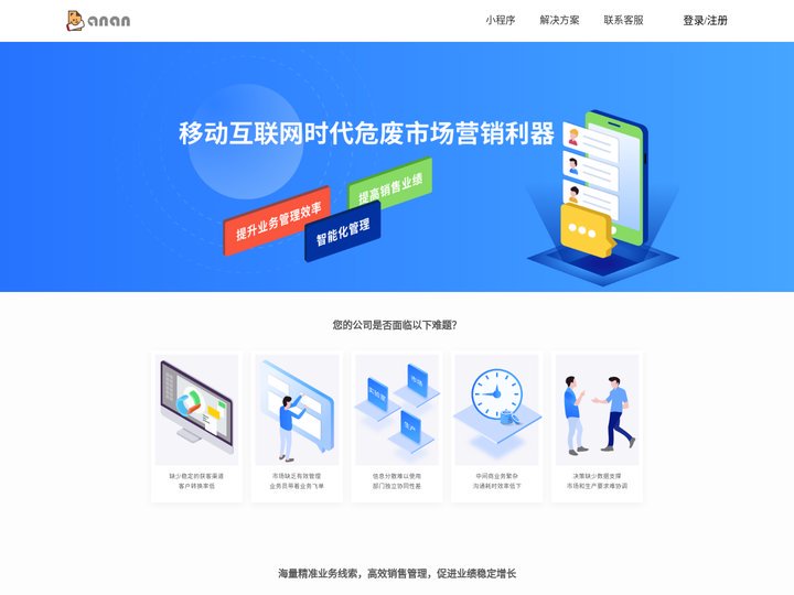 安安危废营销云平台-用精益智能化的平台帮你赢在危废处置市场