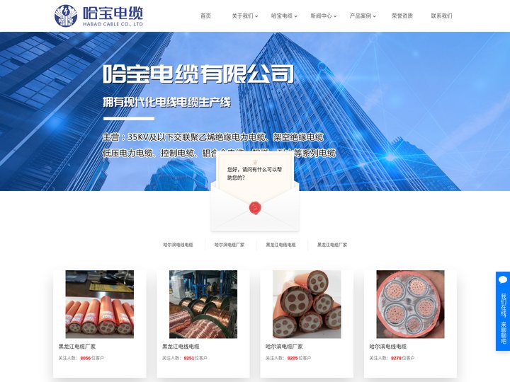 哈尔滨电线电缆_哈尔滨电缆厂家_黑龙江电线电缆_黑龙江电缆厂家-黑龙江哈宝电缆有限公司