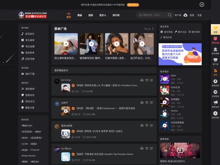 熊猫DJ音乐网-DJCSCS|城市串烧|2357cc|车载舞曲