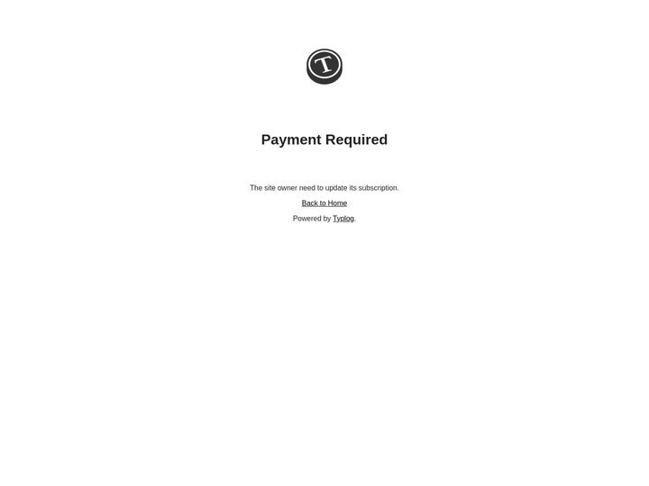 Payment Required - Typlog