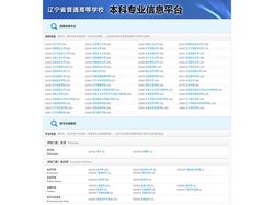 辽宁省普通高等学校本科专业信息平台