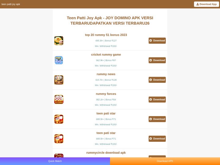 Teen Patti Joy Apk - JOY DOMINO APK VERSI TERBARUDAPATKAN VE