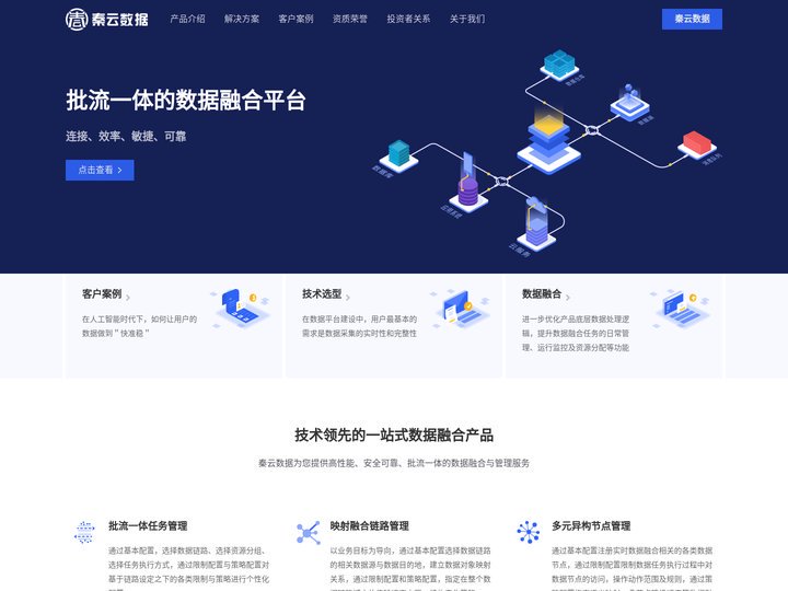 陕西秦云数据技术有限公司官网