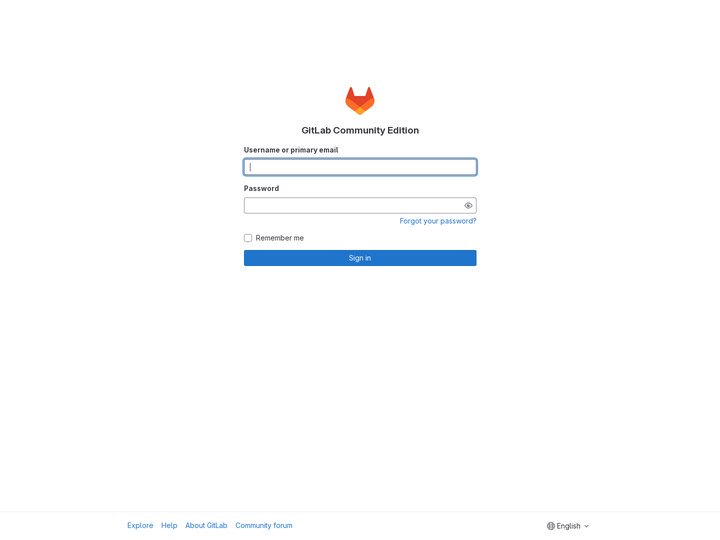 Sign in · GitLab