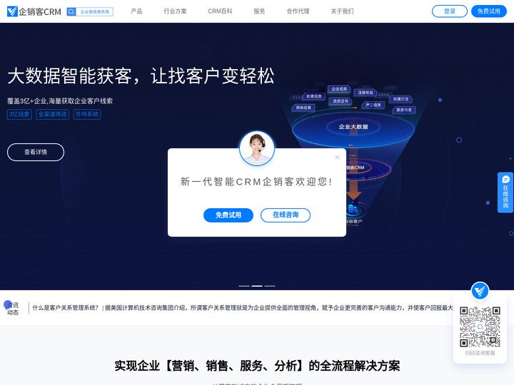 CRM客户管理系统-销售管理系统-经销商管理-本地私有部署CRM-企销客CRM