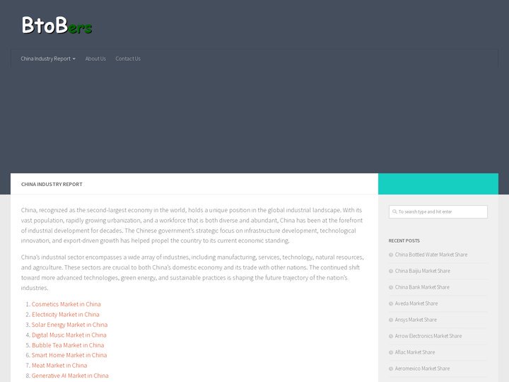 BtoBers – China Industry Report