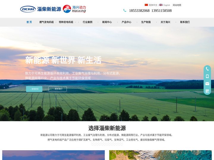 燃气发电机组_沼气_天然气发电机组_高压柴油发电机组厂家-海兴动力
