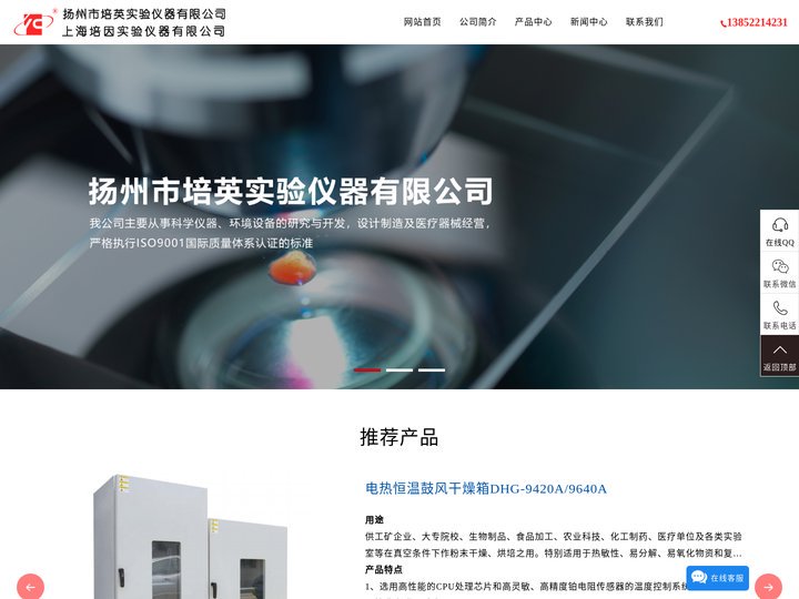 鼓风干燥箱,高温干燥箱-扬州市培英实验仪器有限公司