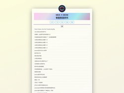 MES.MOM | 智能制造研究