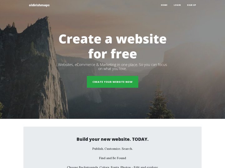 Create a website for free  | oldirishmaps