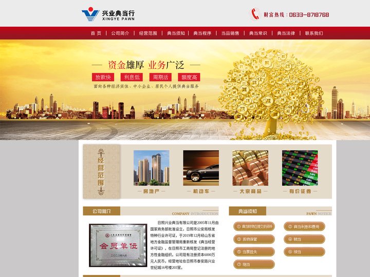 日照兴业典当有限公司