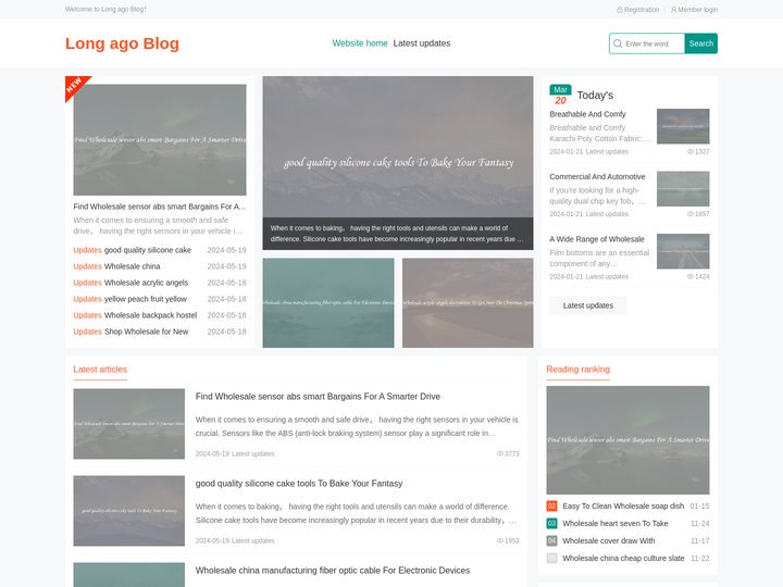Long ago Blog