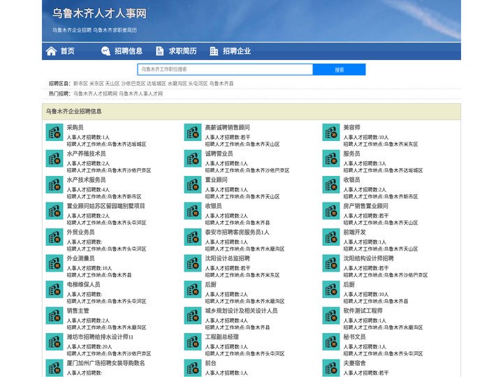 乌鲁木齐人才人事招聘网_乌鲁木齐人才招聘网_乌鲁木齐人事招聘网