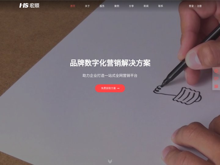 宏顺传媒-全网营销专家-UI设计-高端网站建设-小程序开发-APP开发-软件开发