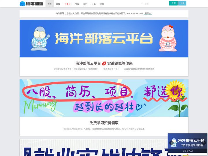 海汼部落 | IT学习->实战为王