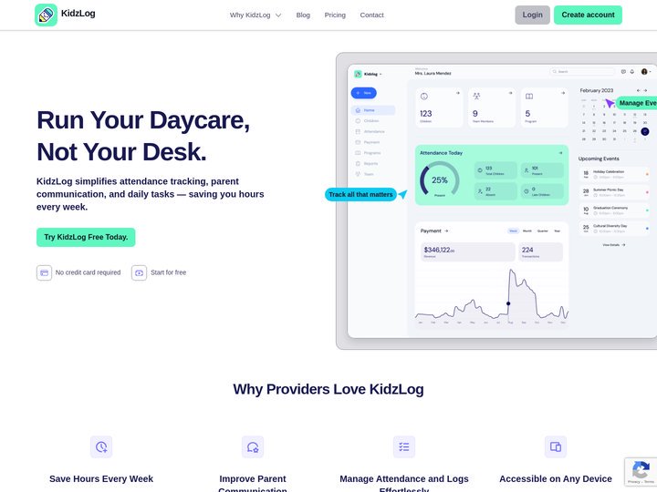 Manage Your Childcare Center | KidzLog