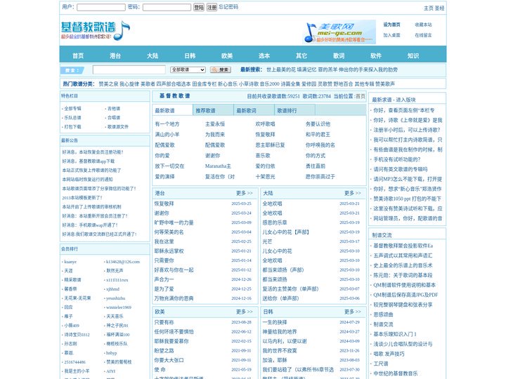 基督教歌谱大全-分享基督教赞美诗歌简谱，五线谱，和弦谱，歌词的最佳网站!