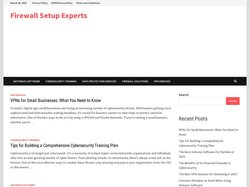 Firewall Setup Experts