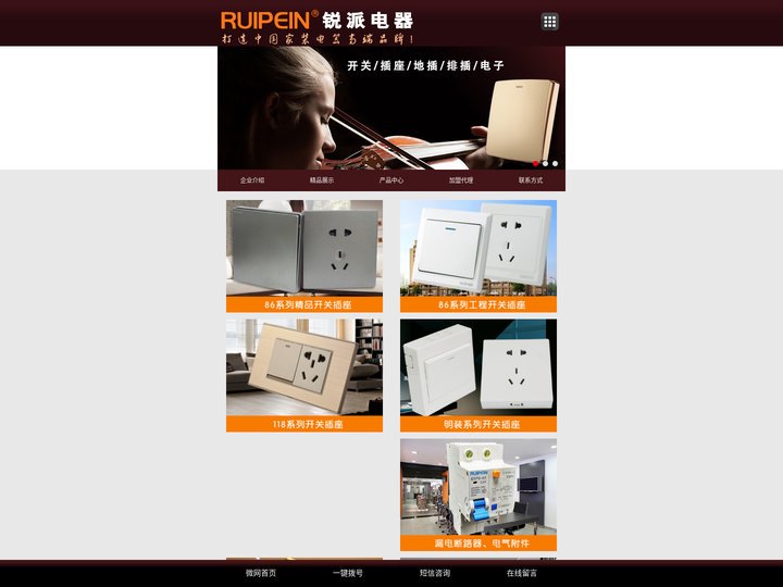 锐派电器RUIPEIN-墙壁开关插座生产厂家
