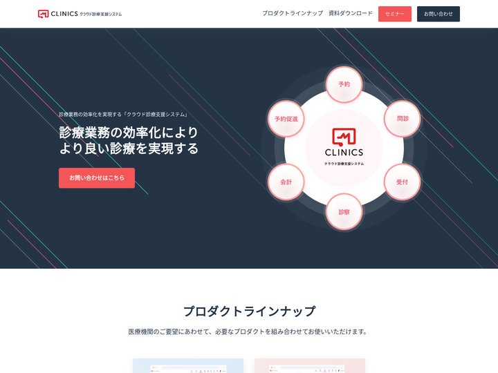 クラウド診療支援システムCLINICS(クリニクス)
