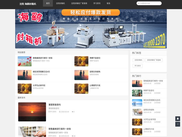 沈阳封箱机_沈阳自动封箱机-沈阳海鹞封箱包装机