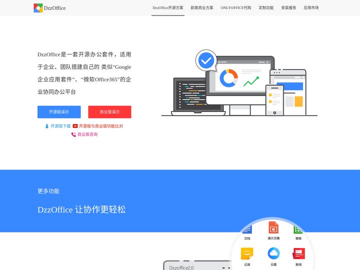 DzzOffice开源办公套件,类似Office365,Google企业应用套件的私有方案