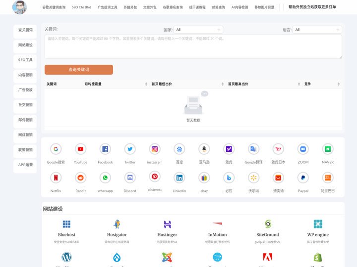 跨境电商独立站网址导航-谷歌大叔